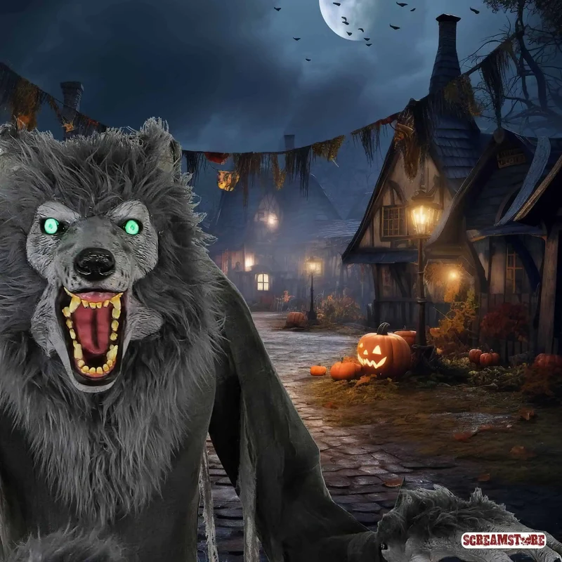 Riesiger stehender Hollywood Werwolf