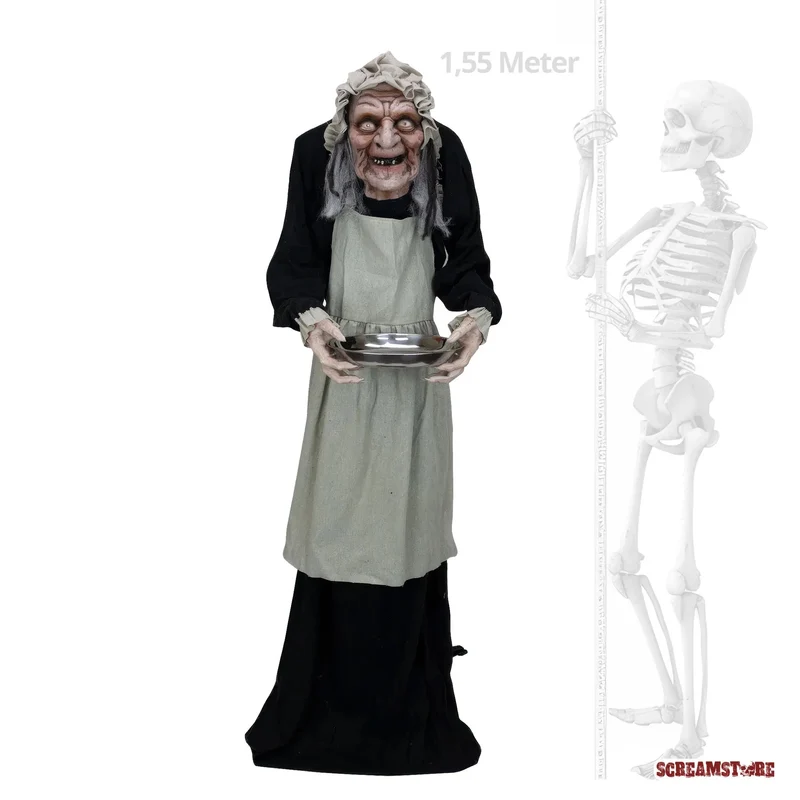 Creepy Granny Halloween Animatronic