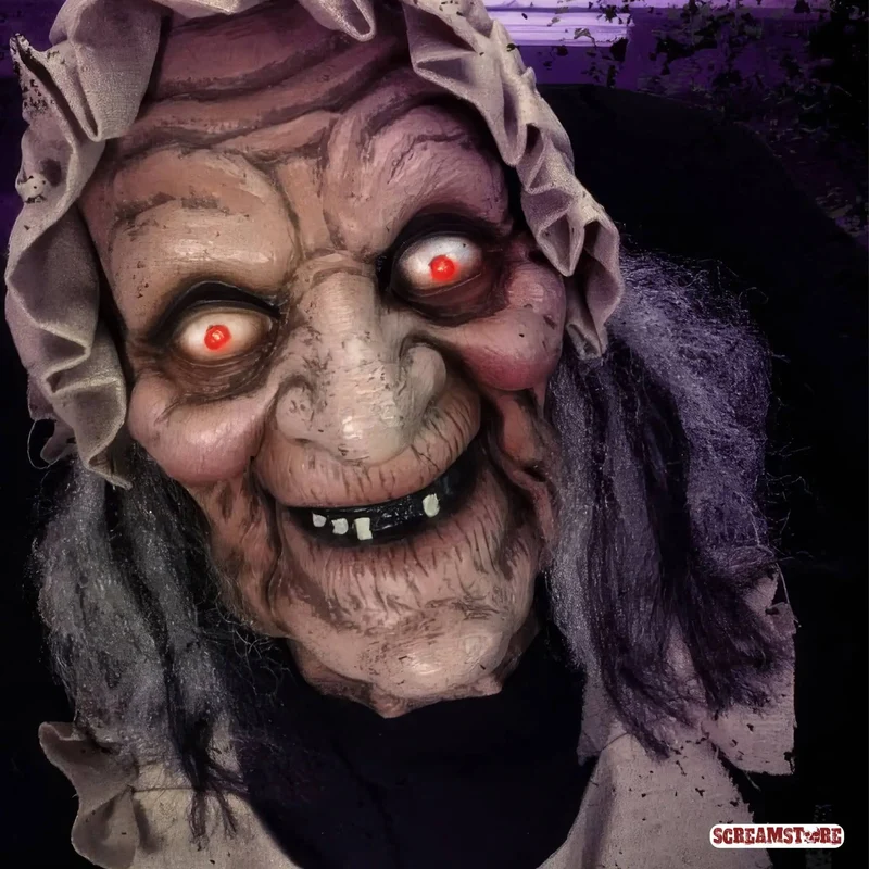 Creepy Granny Halloween Animatronic