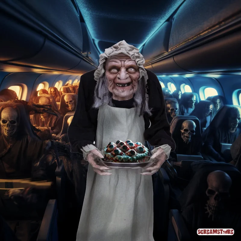 Creepy Granny Halloween Animatronic