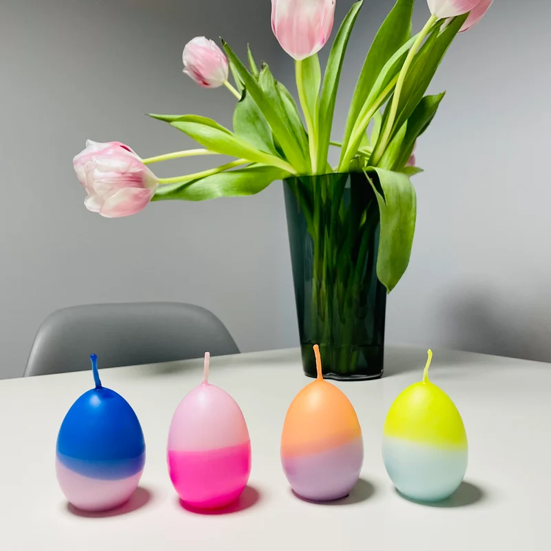 SALE: Handgefärbte Dip Dye Eierkerzen | verschiedene Farben