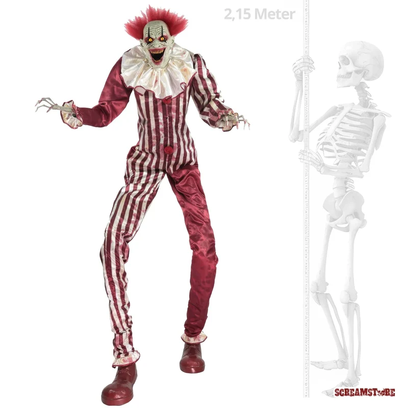 Blutrünstiger Zombie Psycho Clown XL