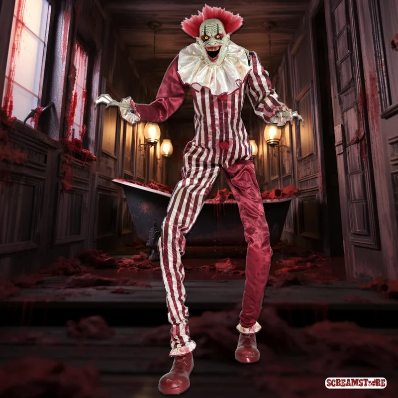 Blutrünstiger Zombie Psycho Clown XL