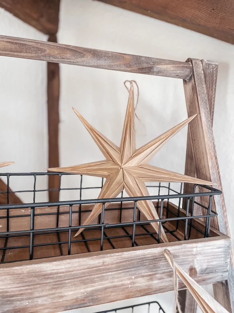 Balsaholz Papierstern nach außen