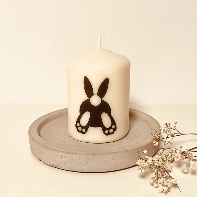 Coffee Table Kerze "Hase"