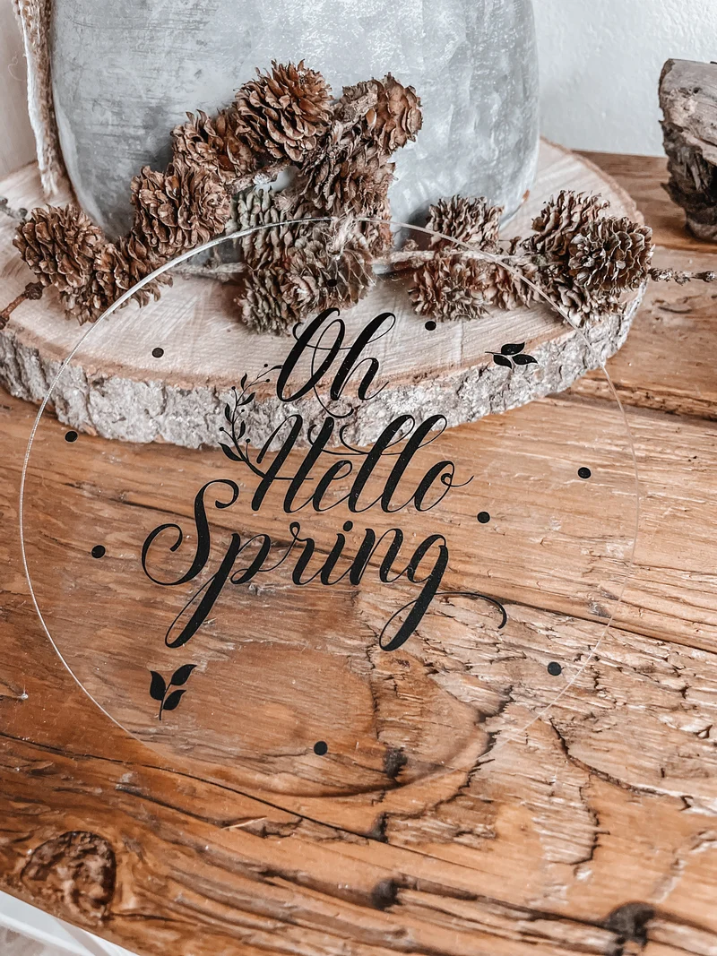Acrylscheibe Frühling