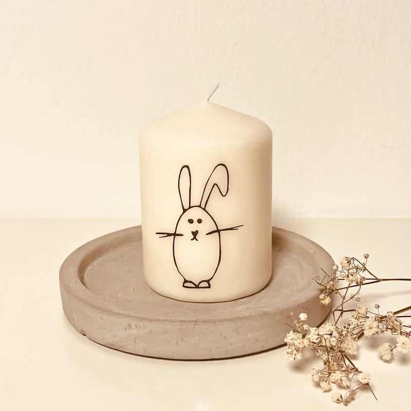 Coffee Table Kerze "Osterhase"