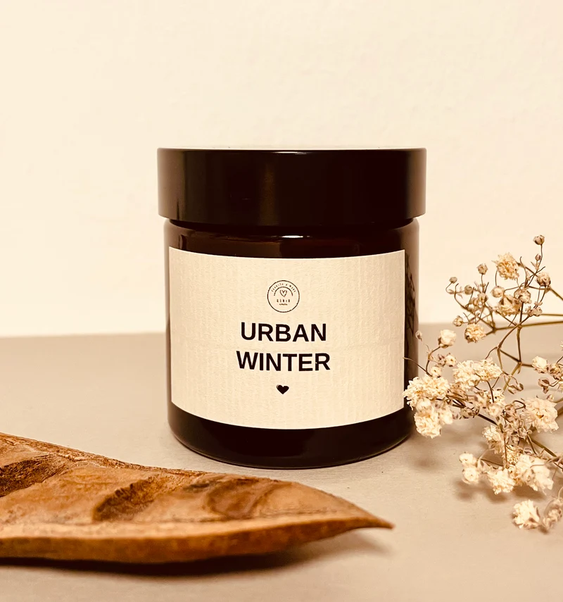 Handgemachte Mini Winterduftkerze in Apothekerglas | verschiedene Duftrichtungen