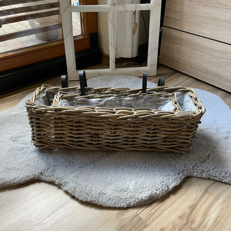 Rattan Balkon Kasten