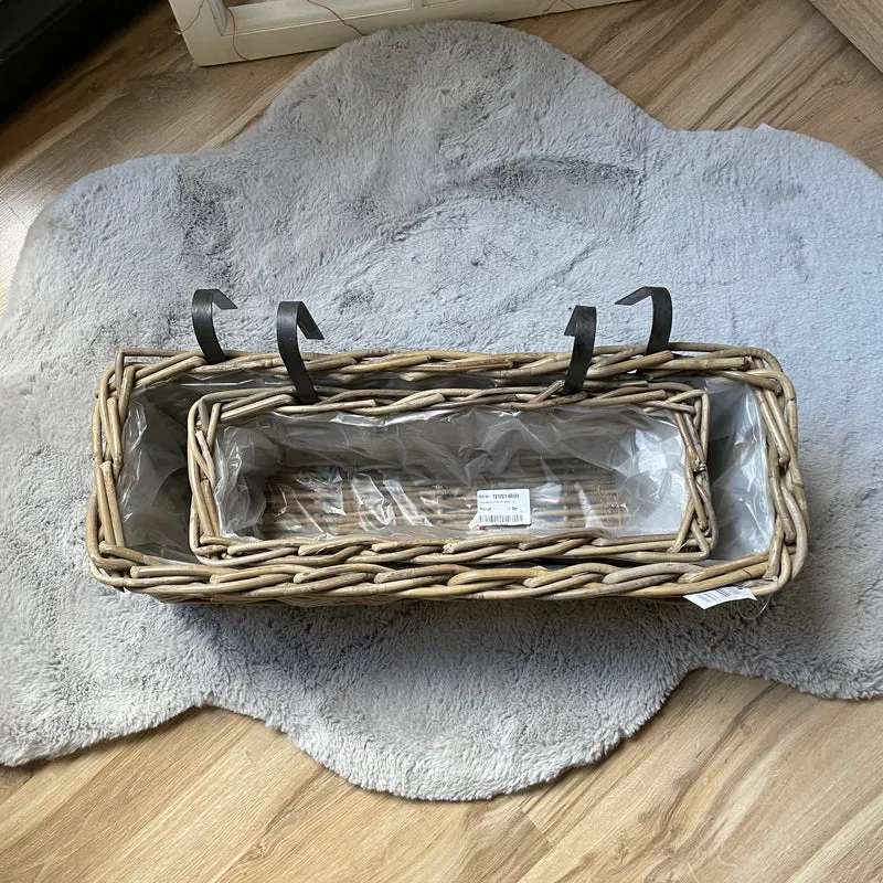 Rattan Balkon Kasten