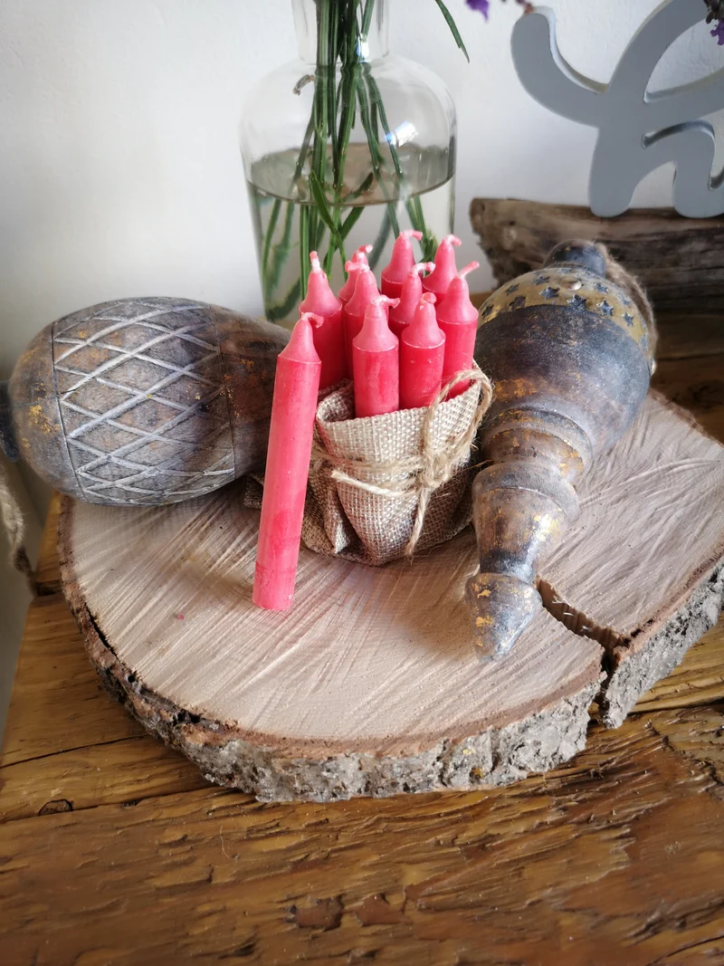 Baumkerze rot