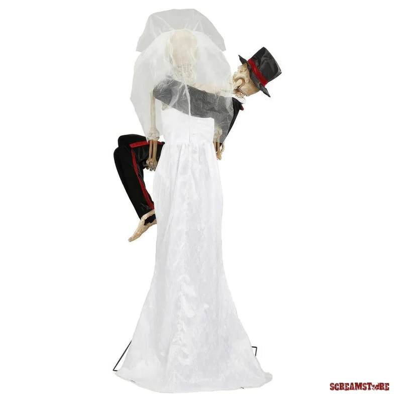 Skelett Hochzeit Brautpaar Doppel Animatronic