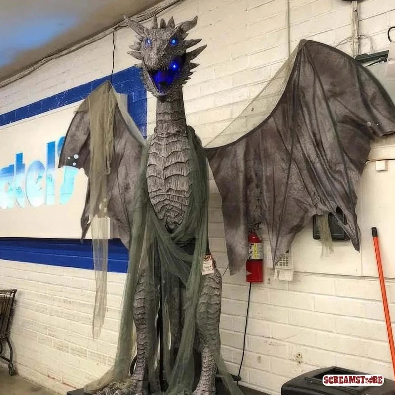 Sagenhafter XL Kino Winter Drache