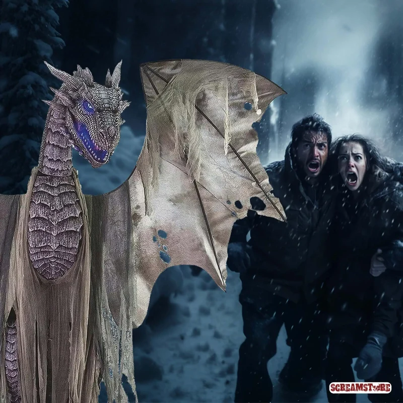 Sagenhafter XL Kino Winter Drache
