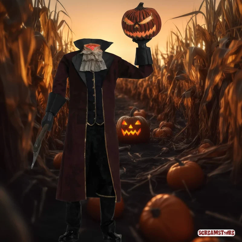 Headless Horsemann mit Jack O Lantern