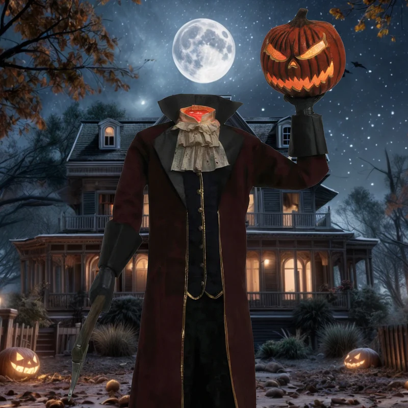 Headless Horsemann mit Jack O Lantern
