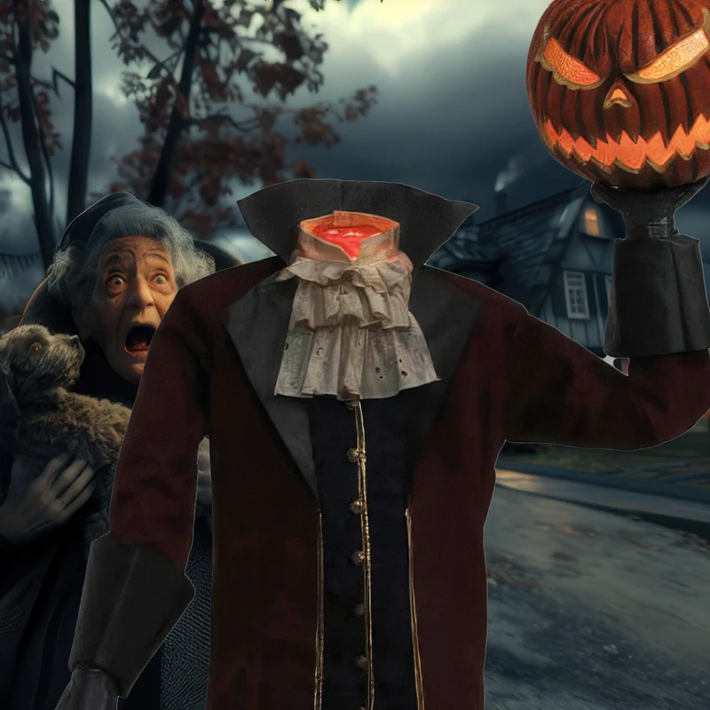 Headless Horsemann mit Jack O Lantern