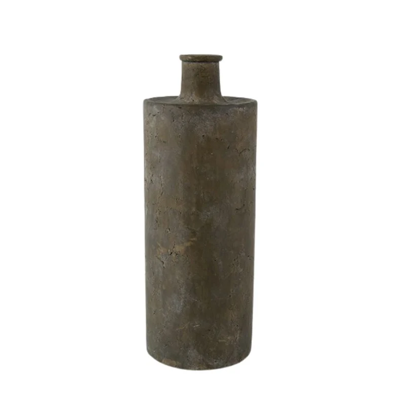 Vase lang Buck XL braun/grün