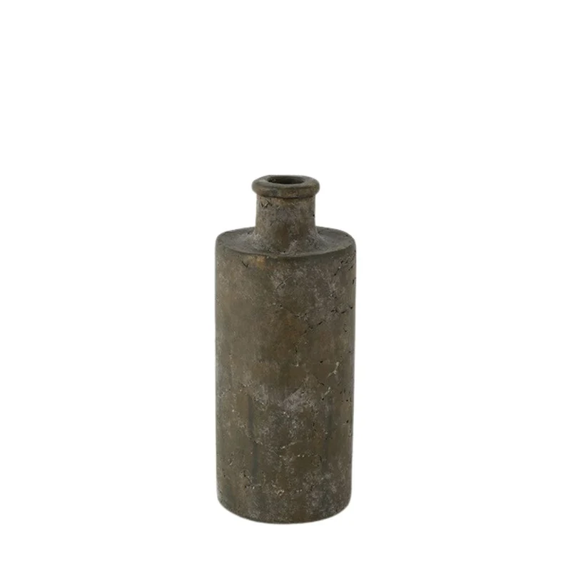 Vase lang Buck M braun/grün
