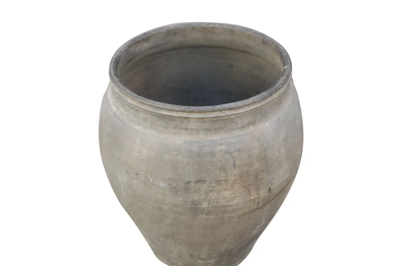 Casa Padrino Luxus Vase 50 x 50 x H. 60 cm - Große Terrakotta Vase im rustikalen Antik-Look - Luxus Deko Accessoires