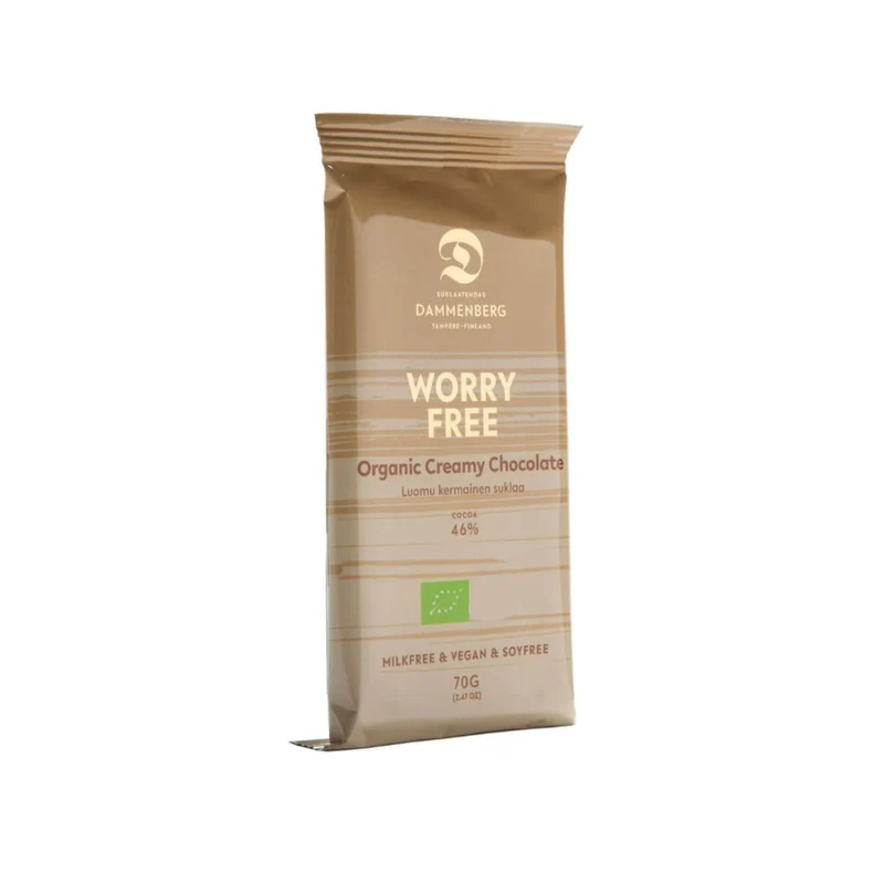 Bio Milchalternative Schokolade – Worry free 46% (Dammenberg)