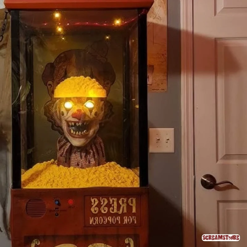 Scary Popcorn Popper Clown Schocker