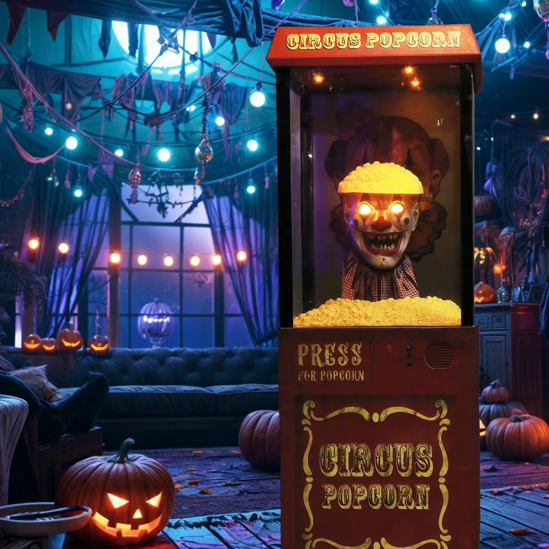 Scary Popcorn Popper Clown Schocker