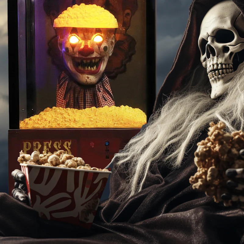 Scary Popcorn Popper Clown Schocker