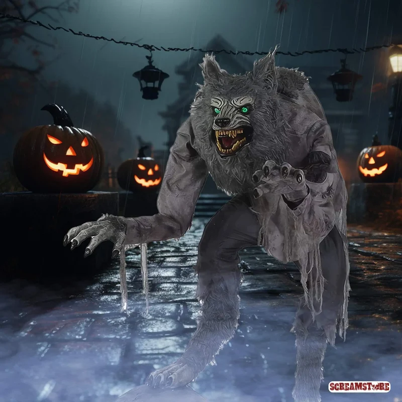 Lungernder Werwolf Vollmond Kino Monster