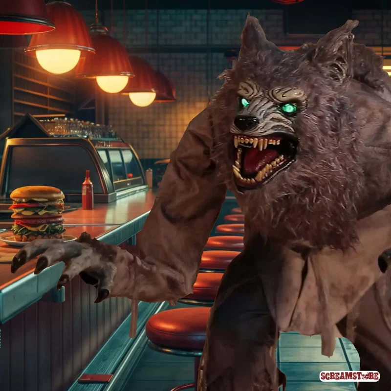 Lungernder Werwolf Vollmond Kino Monster