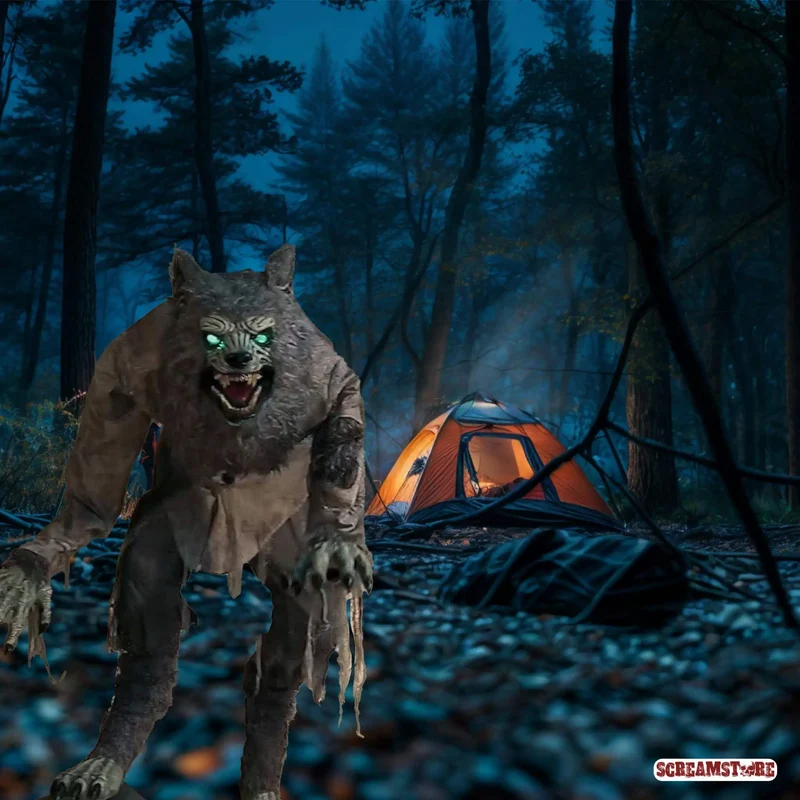 Lungernder Werwolf Vollmond Kino Monster