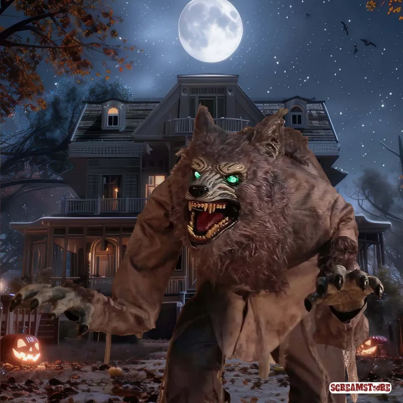 Lungernder Werwolf Vollmond Kino Monster