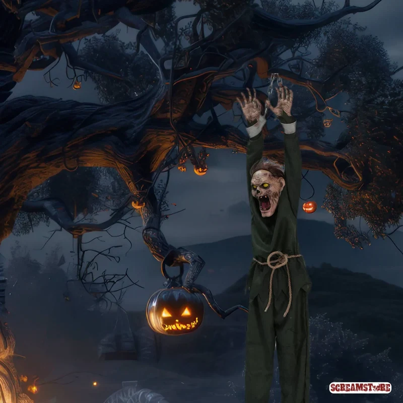 Hängender schreiender Zombie Hans