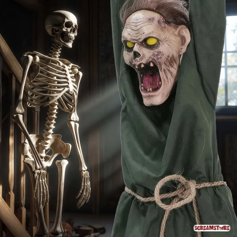 Hängender schreiender Zombie Hans