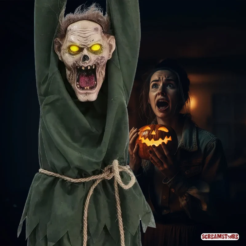 Hängender schreiender Zombie Hans