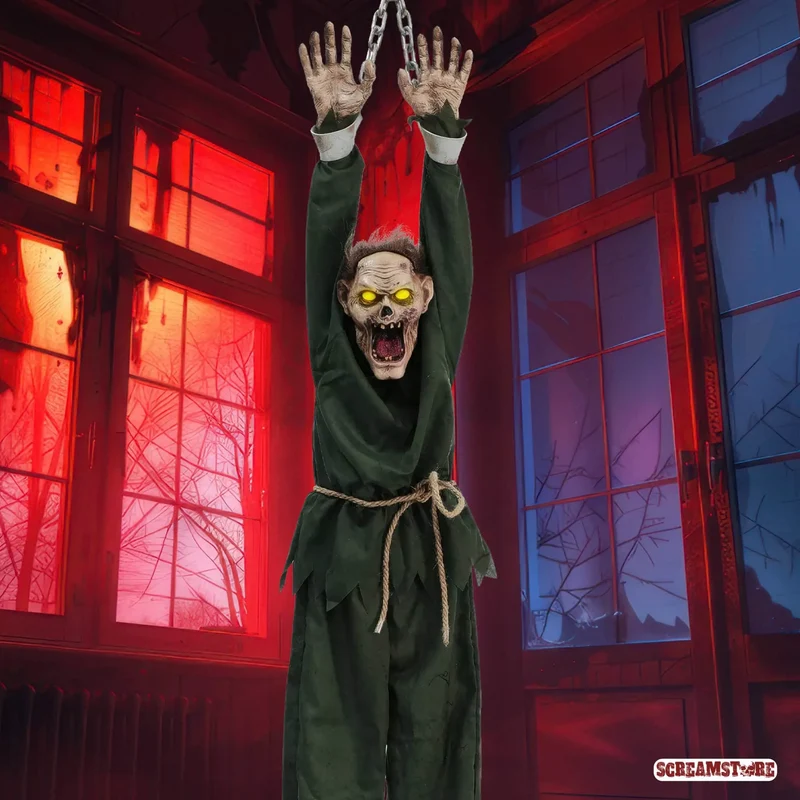 Hängender schreiender Zombie Hans