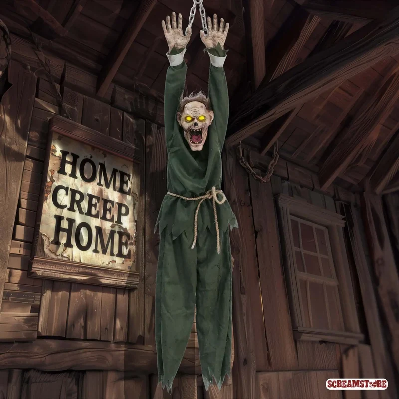 Hängender schreiender Zombie Hans