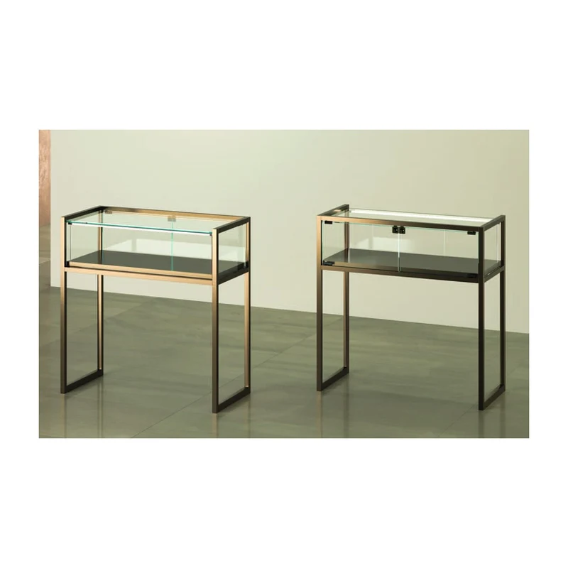 Casa Padrino Luxus Ladentheke 95 x 45 cm H. 95 cm mit 1 LED-Spots - Ladeneinrichtung - Boutique Möbel - Made in Italy