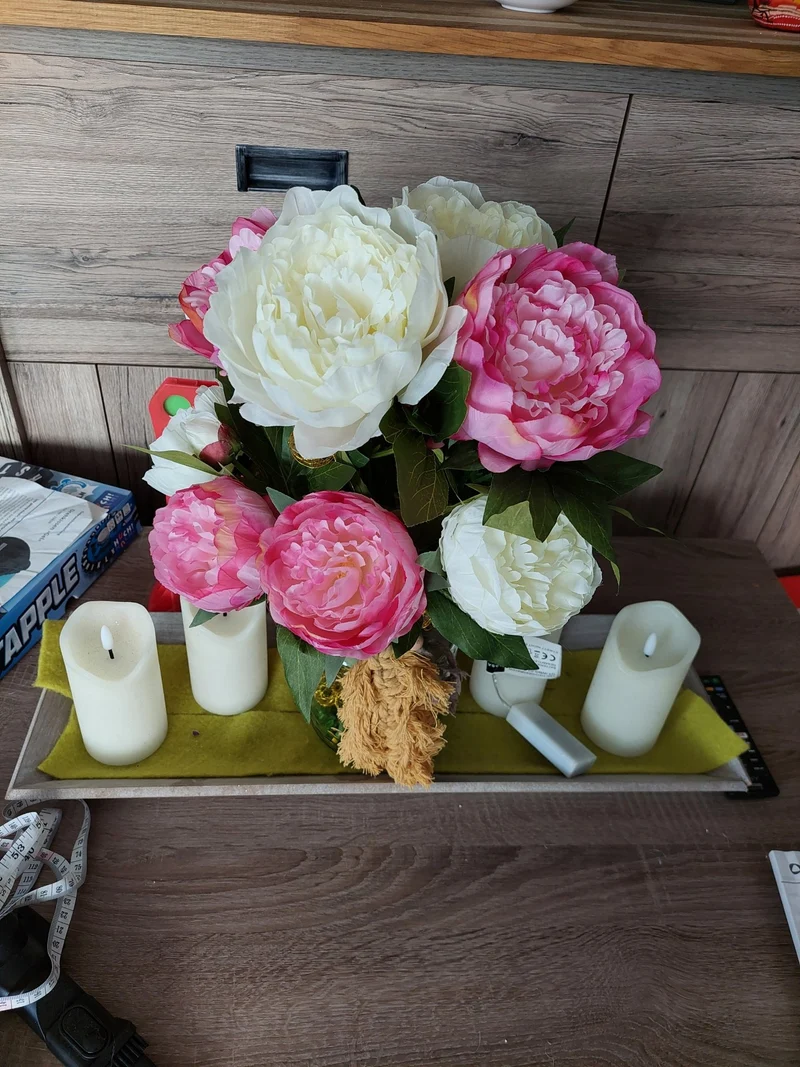 Seidenblumen "Pfingstrosen"