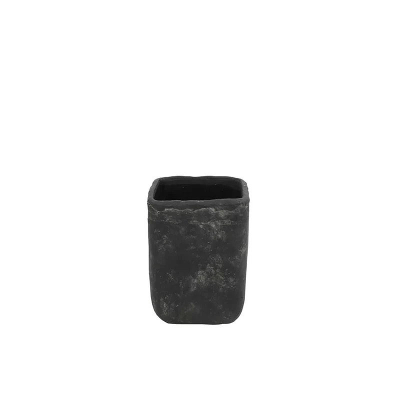 Decostar Blumentopf hoch Anton S, schwarz