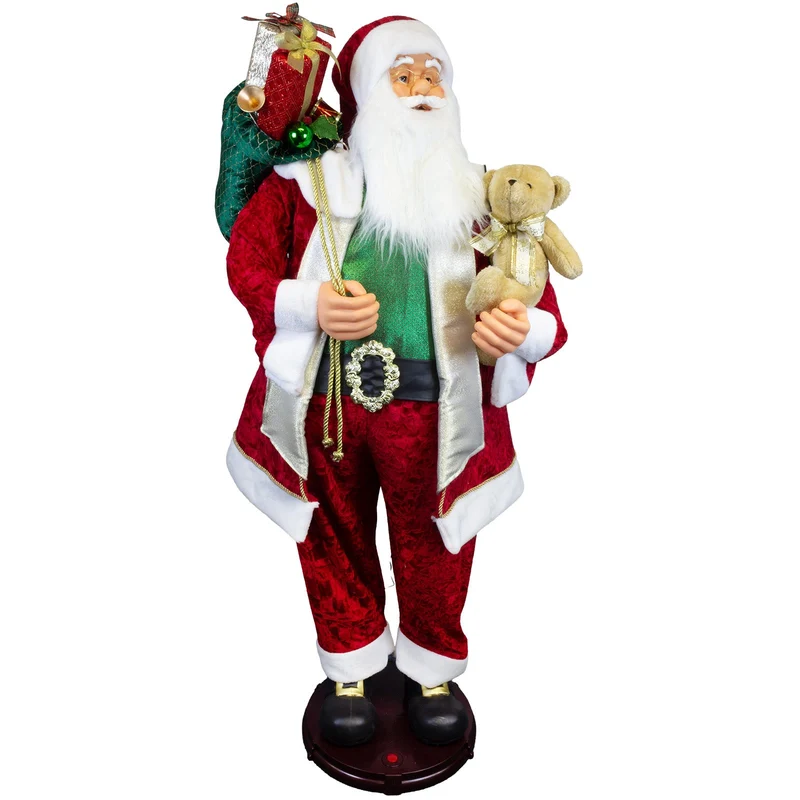Animierter tanzender Weihnachtsmann ca.150cm – Santa mit Animation & Musik
