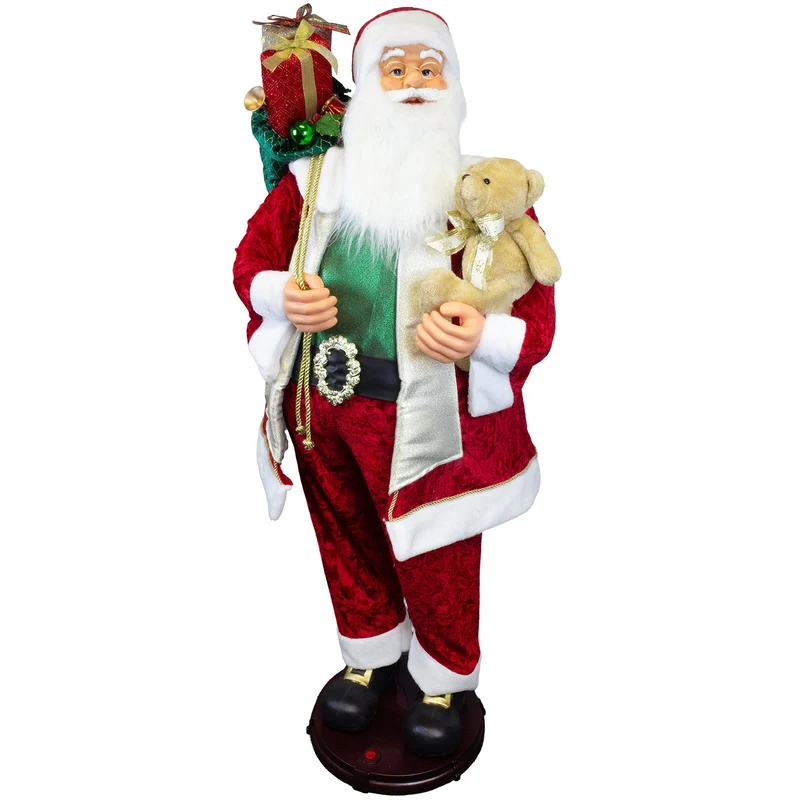 Animierter tanzender Weihnachtsmann ca.150cm – Santa mit Animation & Musik