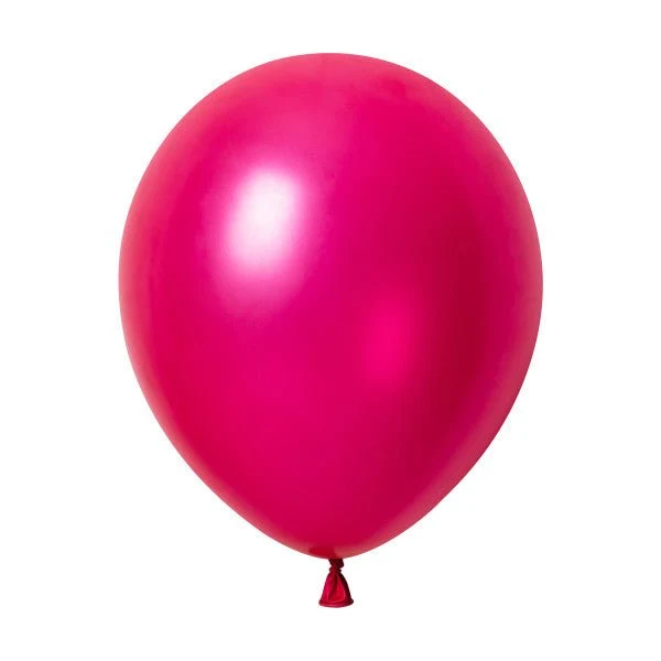 Fuchsia-Perlenballons 30 cm, 50 Stück