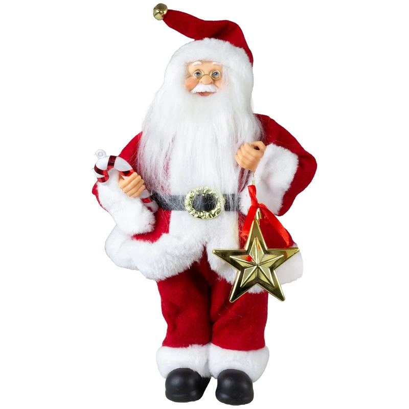 Weihnachtsmann Figuren 18cm / 23cm / 30 cm – 160-teiliges Display | Weihnachtsdekoration