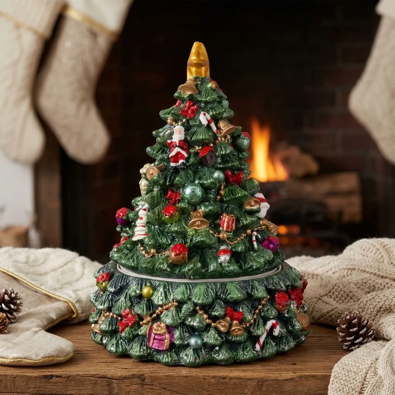 Spieluhr Weihnachtsbaum 15cm