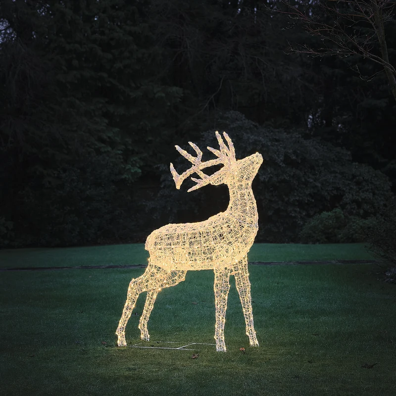 Bicolor LED-Rentier Hirsch XL Swinsty mit 450 LEDs