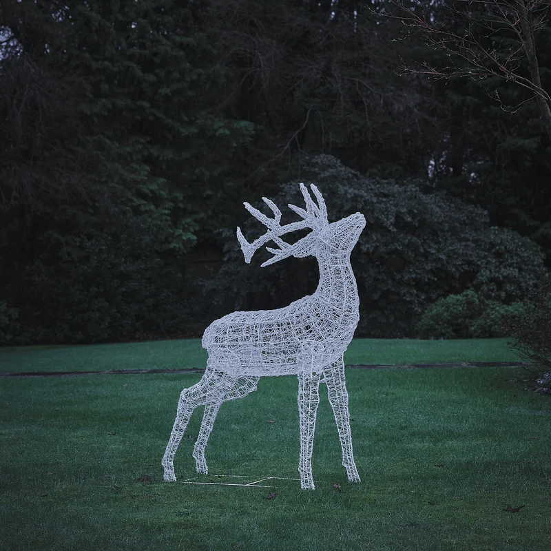 Bicolor LED-Rentier Hirsch XL Swinsty mit 450 LEDs