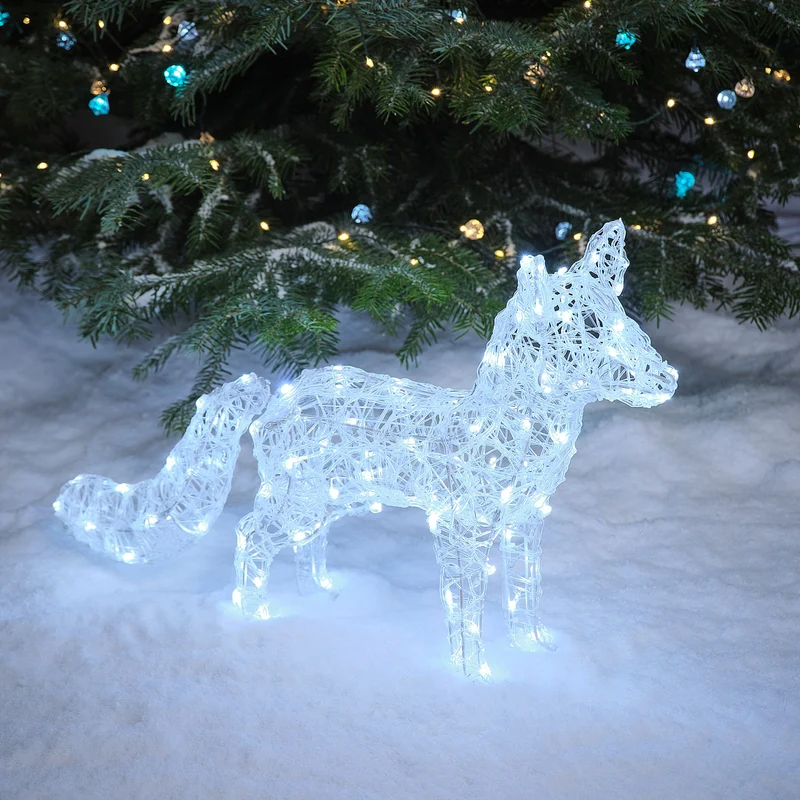 Baffin LED Acryl Polarfuchs mit 100 Bicolor LEDs für den Außenbereich