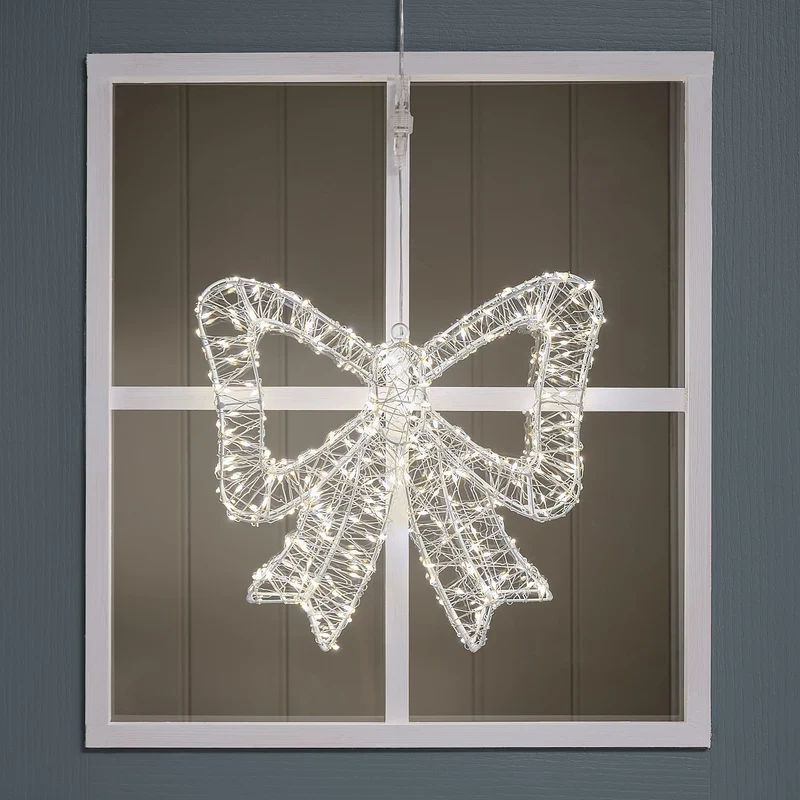 35cm Bicolor LED-Schleife außen mit 350 Mikro-LEDs