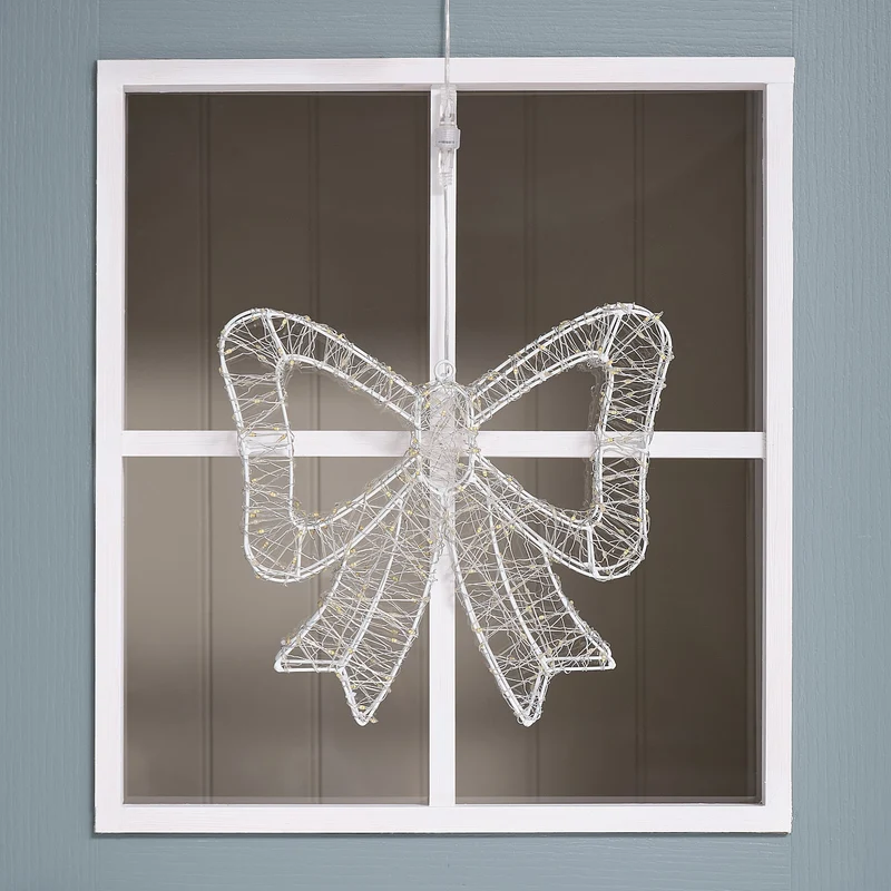 35cm Bicolor LED-Schleife außen mit 350 Mikro-LEDs